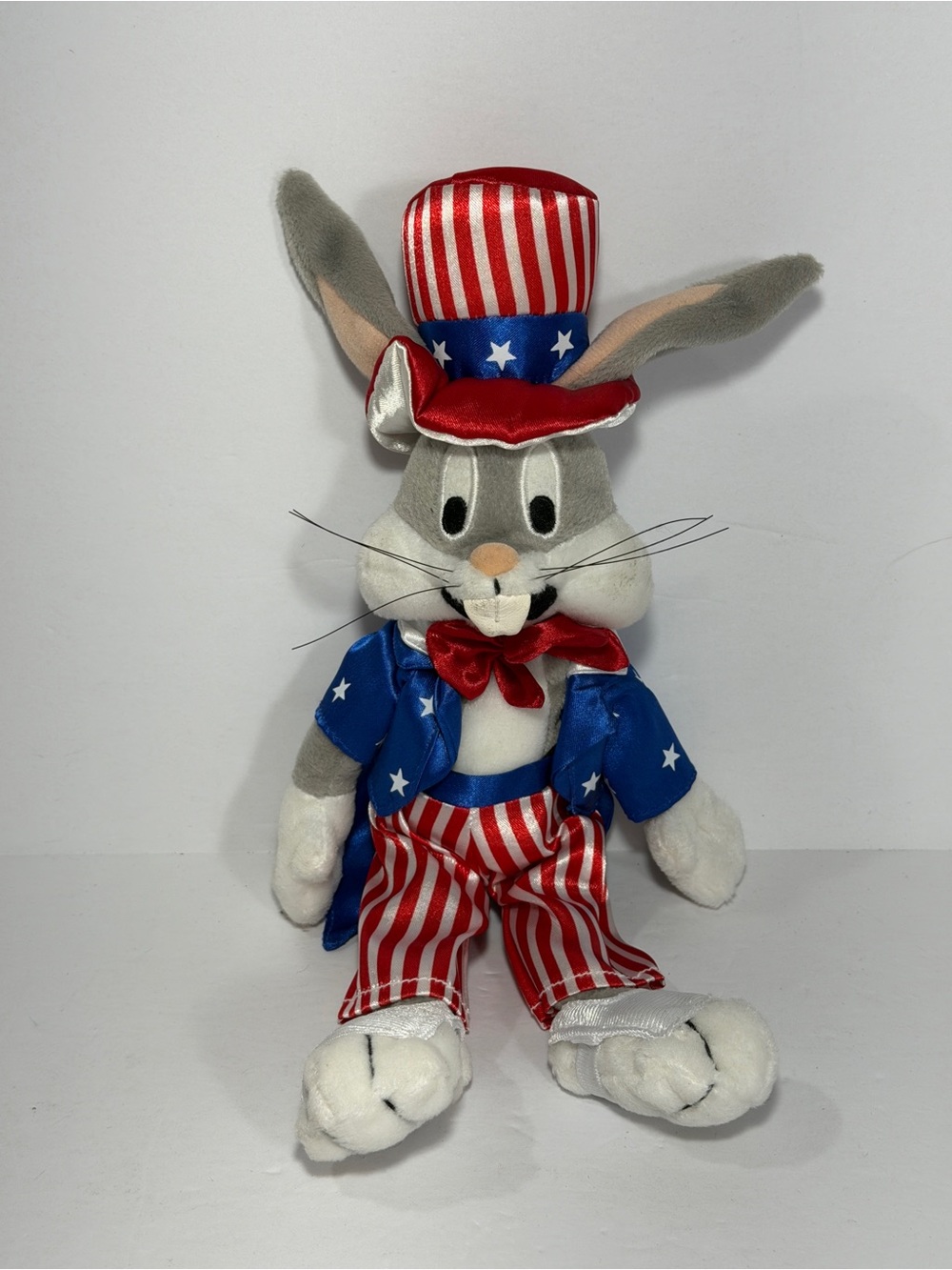 Bugs Bunny Patriotic Uncle Sam USA Plush Looney Tunes Warner Bros Studio